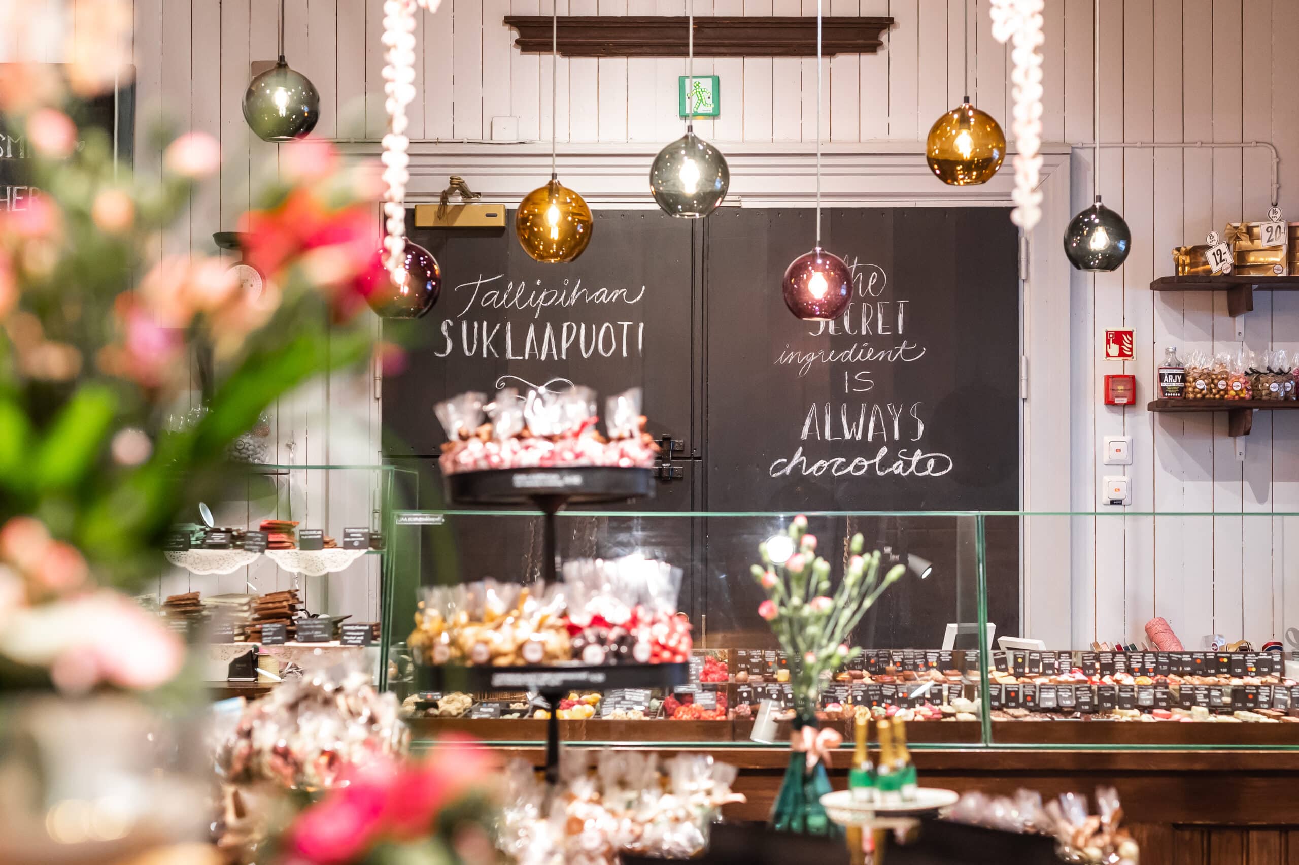 Yleiskuva Tallipihan Suklaapuodista sisältä