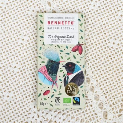 Bennetto Organic dark - Tummasuklaalevy 70%