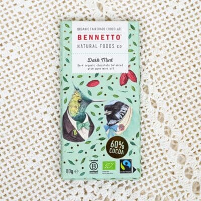 Bennetto Minttu tummasuklaalevy 60%
